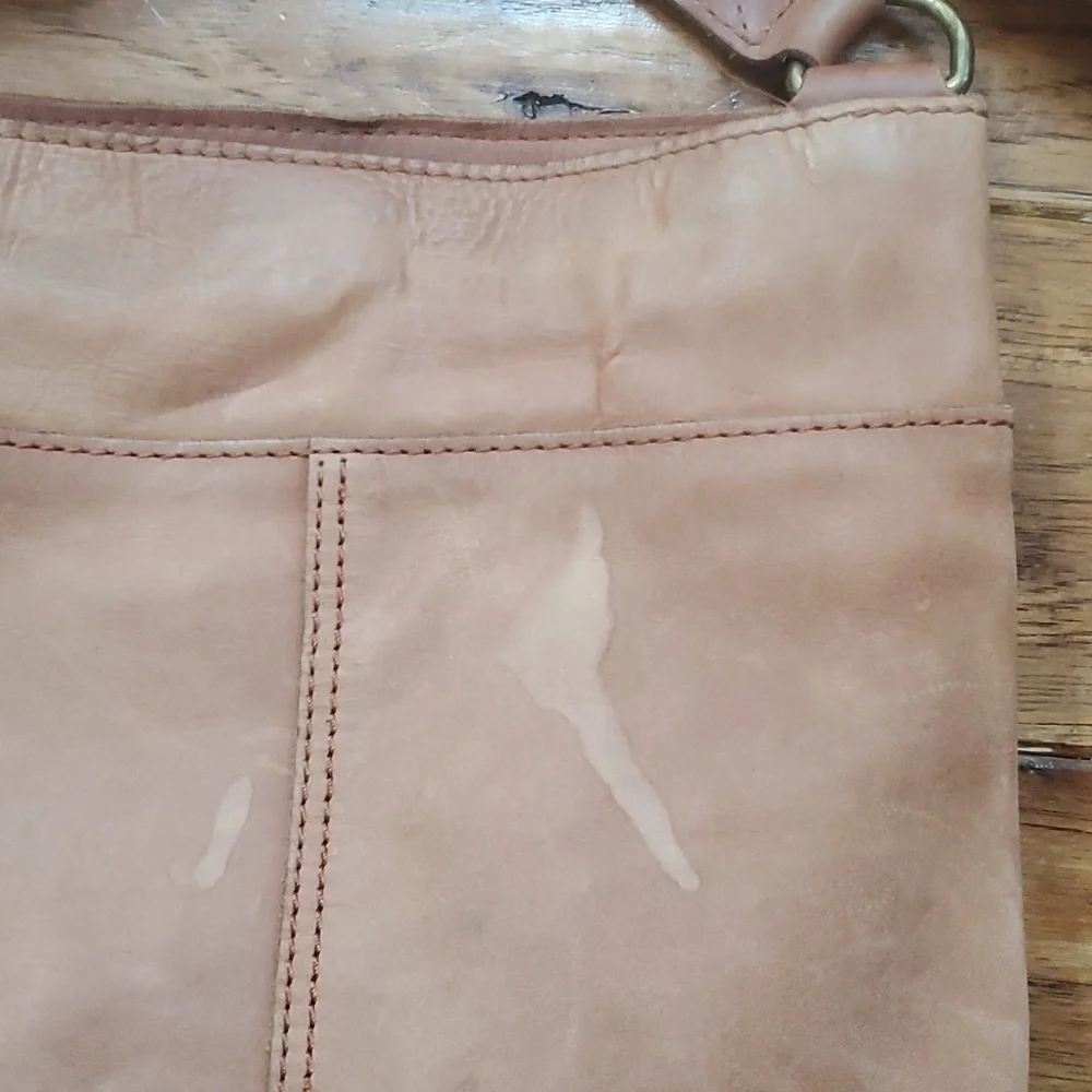 C&C California brown leather bucket bag